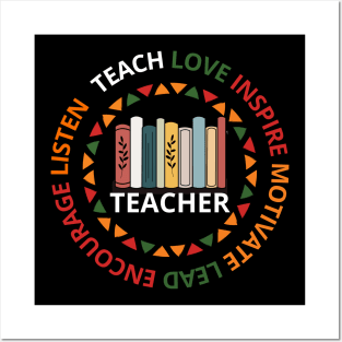 Celebrate Black History Teacher Teach Love African American Posters and Art